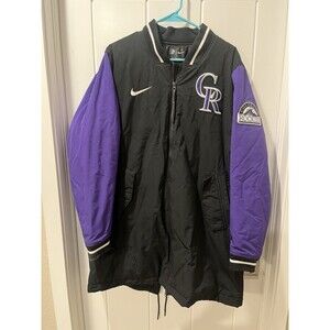 Colorado Rockies Nike Authentic Collection Dugout $220 Msrp Jacket Black Mens L